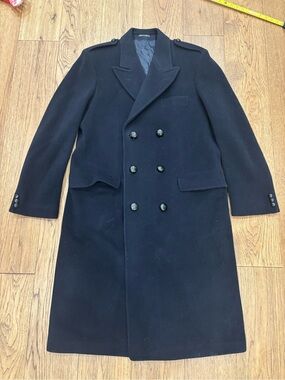 Vintage Stollery Men's Double-Breasted Wool Overcoat